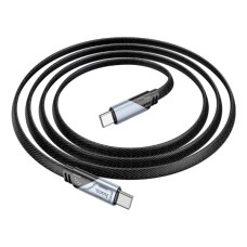 Дата кабель USB-C to USB-C 1.2m 60W nylon aluminum U119 black HOCO (6942007605021)