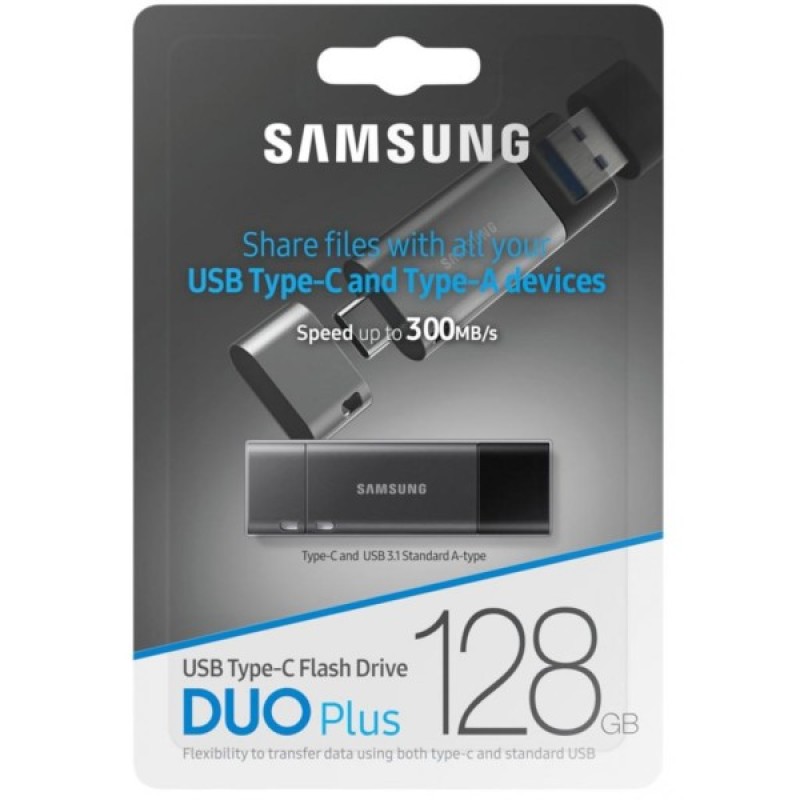 USB флеш накопичувач Samsung 128GB Duo Plus USB 3.1/Type-C (MUF-128DB/APC)