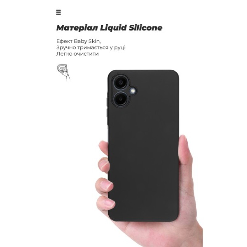 Чохол до мобільного телефона Armorstandart ICON Samsung A06 (A065) Camera cover Black (ARM80134)