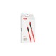 Дата кабель USB 2.0 AM to Micro 5P 1.2m 2.1A spring red XO (NB127-M-RD)