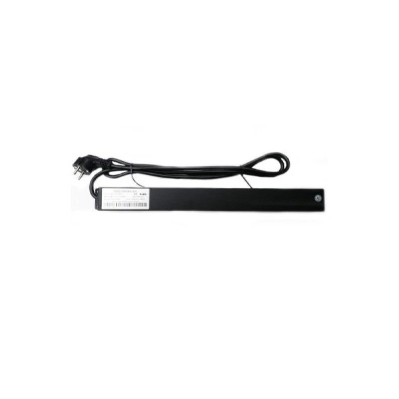 Силовий блок Eserver 19" 9 розеток, кабель 1.8м, алюм. корпус PDU 220В, 16А (WT-2261A-GER-9WAY)