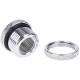 Фітинг для СРО Alphacool HF bulkhead connector passthrough G1/4 - chrome (17068)