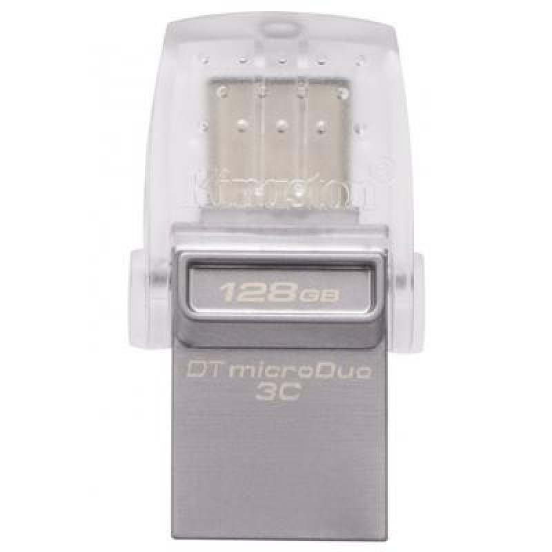 USB флеш накопичувач Kingston 128GB DataTraveler microDuo 3C USB 3.0/Type C (DTDUO3C/128GB)