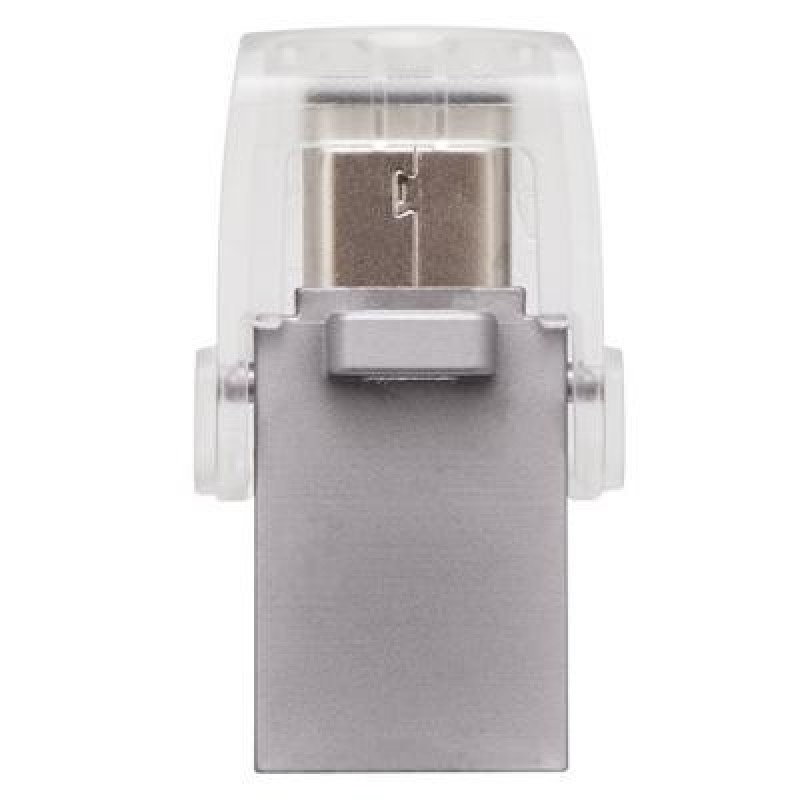 USB флеш накопичувач Kingston 128GB DataTraveler microDuo 3C USB 3.0/Type C (DTDUO3C/128GB)