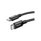 Дата кабель USB-C to USB-C 1.0m 60W nylon X14 black HOCO (6931474752215)