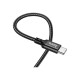 Дата кабель USB-C to USB-C 1.0m 60W nylon X14 black HOCO (6931474752215)