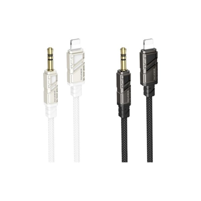 Кабель мультимедійний Lightning to 3.5mm M 1.0m BL22 black BOROFONE (6941991117749)