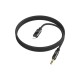 Кабель мультимедійний Lightning to 3.5mm M 1.0m BL22 black BOROFONE (6941991117749)