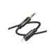 Кабель мультимедійний Lightning to 3.5mm M 1.0m BL22 black BOROFONE (6941991117749)