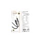 Кабель мультимедійний Lightning to 3.5mm M 1.0m BL22 black BOROFONE (6941991117749)