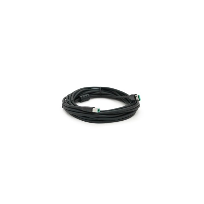 Кабель для принтера USB 2.0 AM/BM 5.0m ferrite black VEGGIEG (V-U207)
