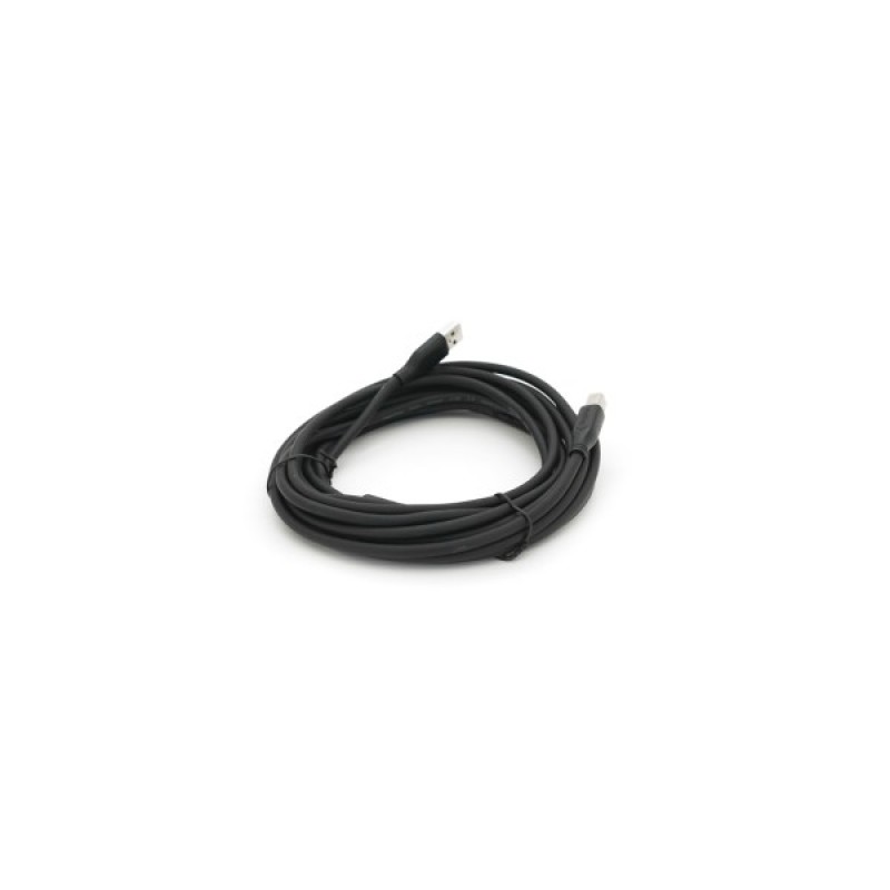 Кабель для принтера USB 2.0 AM/BM 5.0m ferrite black VEGGIEG (V-U207)