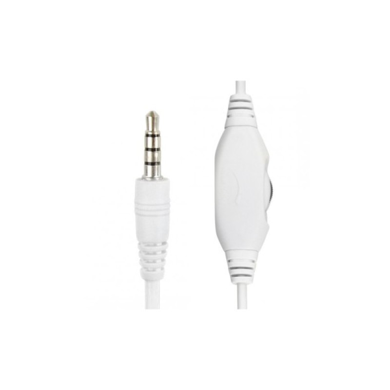 Навушники Gembird MHS-03 White/Red (MHS-03-WTRD)