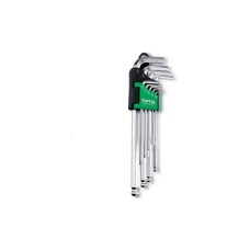 Ключ Toptul шестигранний дюймовий з кулею 1/16"-3/8" 9шт. (GBAL0901)