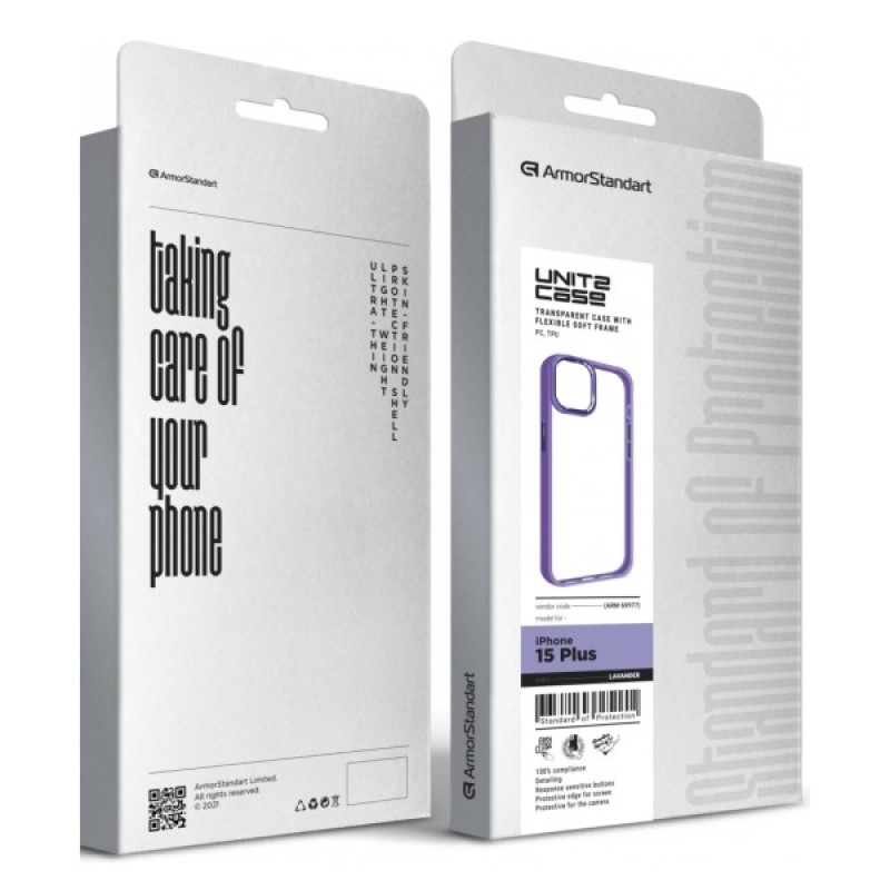 Чохол до мобільного телефона Armorstandart UNIT2 Apple iPhone 15 Plus Lavander (ARM69977)