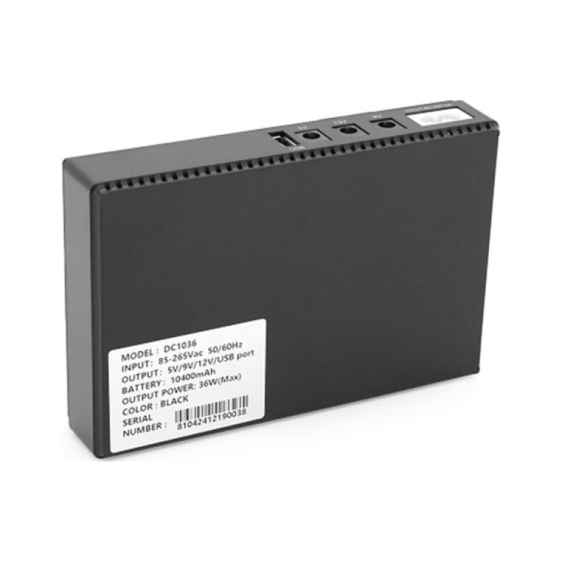 Пристрій безперебійного живлення Green Wave UPS-36W DC1036-10