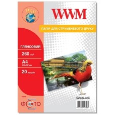 Фотопапір WWM 10x15 (G260N.F20/C)
