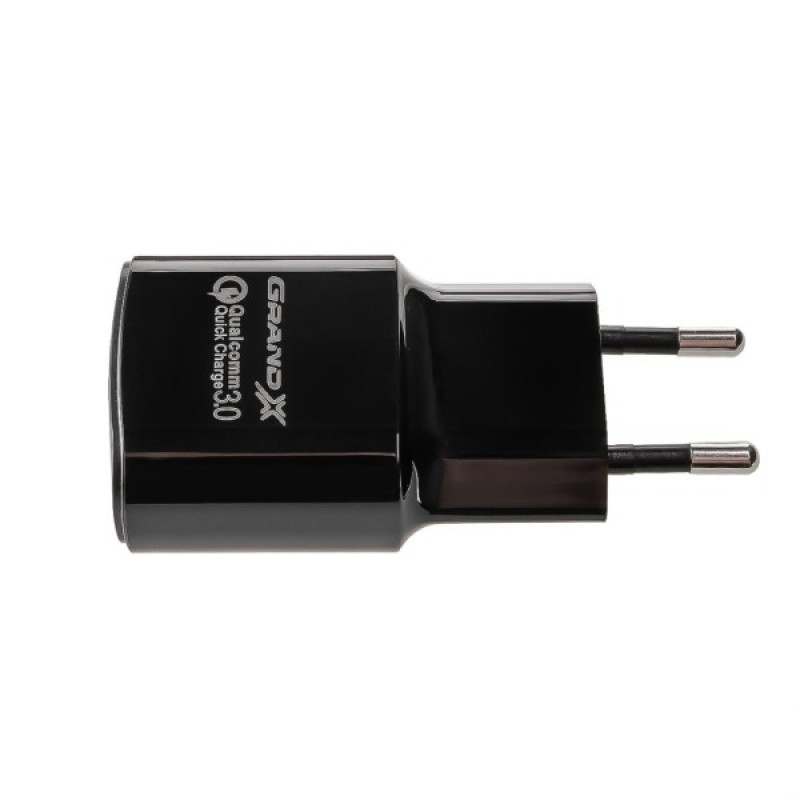 Зарядний пристрій Grand-X Quick Charge QС3.0, + cable USB -> Type C 1m (CH-550TC)