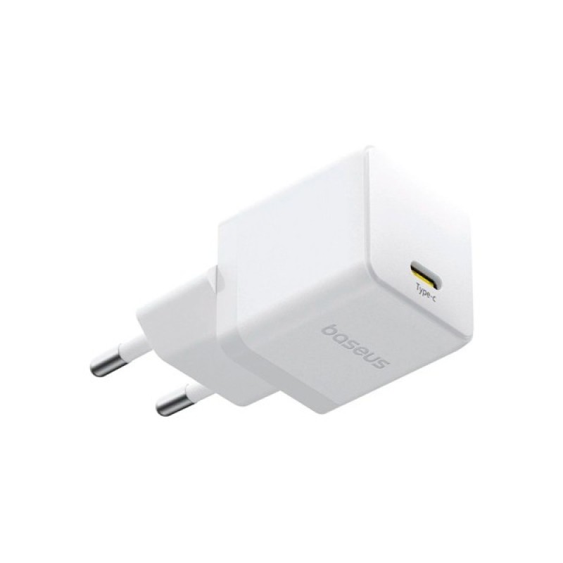 Зарядний пристрій Baseus Palm Fast Charger 1C 20W + Cable 1.0m Type-C 60W white (P10111602213-01)