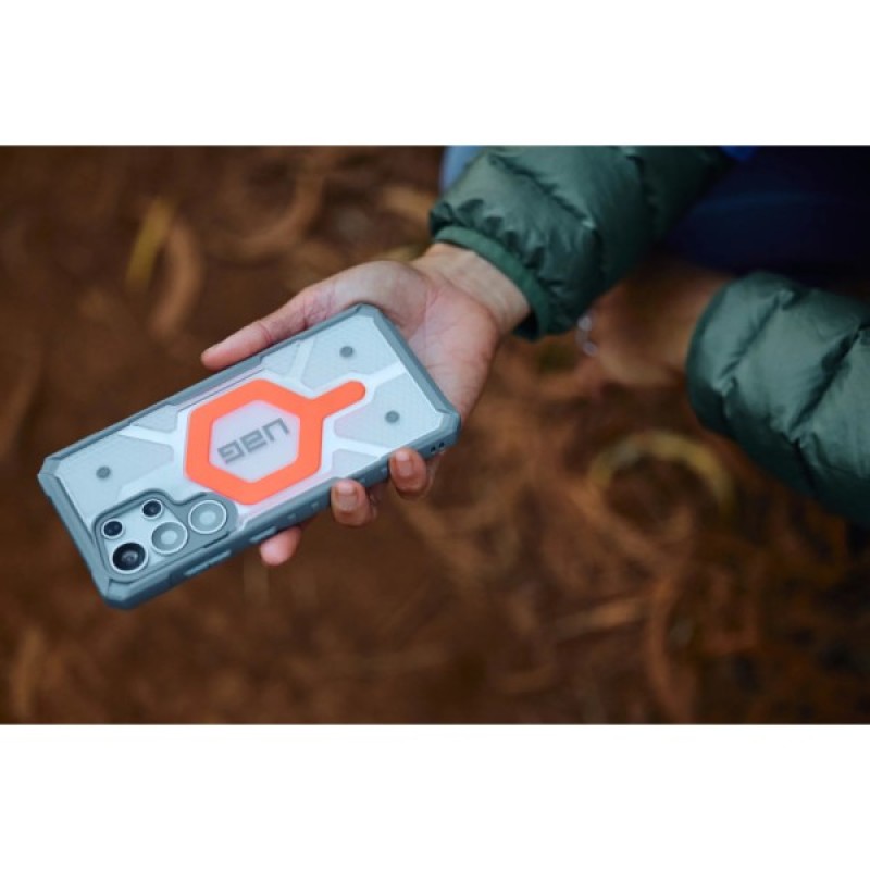 Чохол до мобільного телефона UAG Samsung Galaxy S25 Ultra Pathfinder Clear with Magnet Bundle Active Lava Lanyard (2144831BV02)