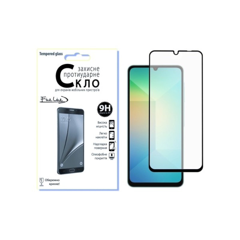 Скло захисне Fine Line Samsung Galaxy A16 Black (FL-TGFG-378)