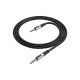 Кабель мультимедійний 3.5mm M to 3.5mm M 1.0m BL19 black BOROFONE (6941991108310)