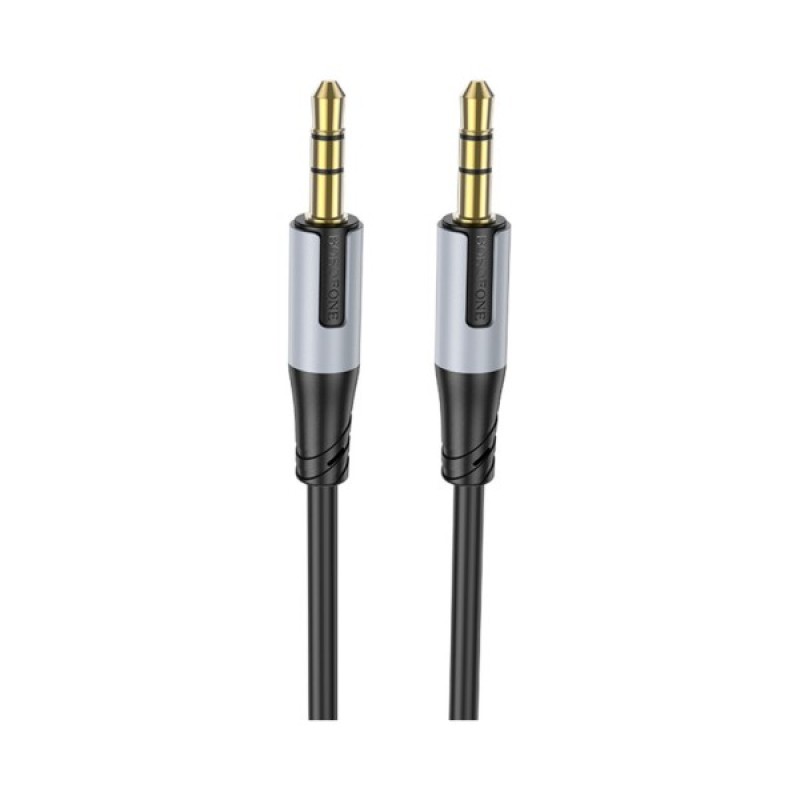 Кабель мультимедійний 3.5mm M to 3.5mm M 1.0m BL19 black BOROFONE (6941991108310)