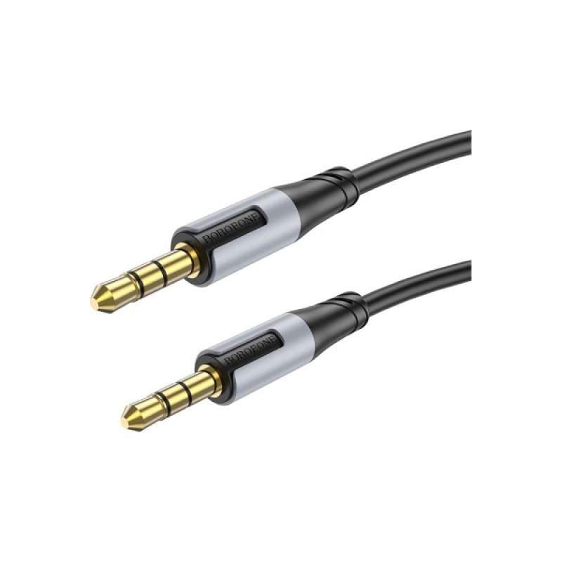 Кабель мультимедійний 3.5mm M to 3.5mm M 1.0m BL19 black BOROFONE (6941991108310)