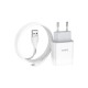 Зарядний пристрій HOCO C72A Glorious USB + cable Lightning 10.5W White (6931474712998)