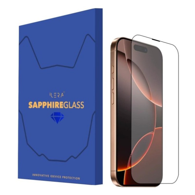 Скло захисне iLera Sapphire Ultra + Glass iPhone 16 Pro Max (ILSPDL16PRMAX)