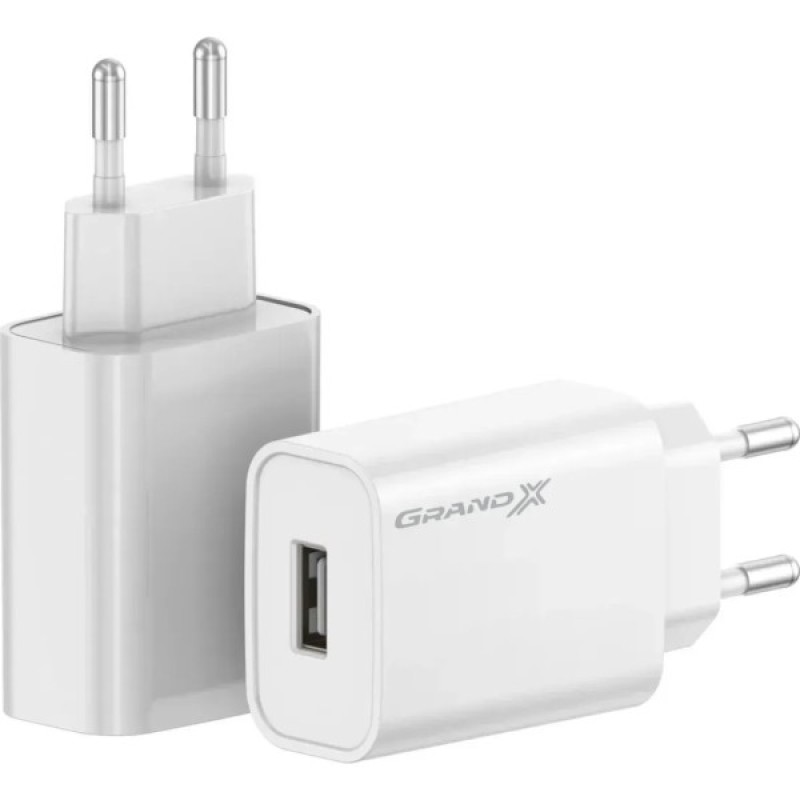 Зарядний пристрій Grand-X CH-550W Quick Charge USB QC3.0 Black (CH-550W)