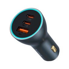Зарядний пристрій Baseus Golden Contactor Pro GaN Fast Charging Car Charger U+2C 65W Lunar Gray (C00035202841-00)