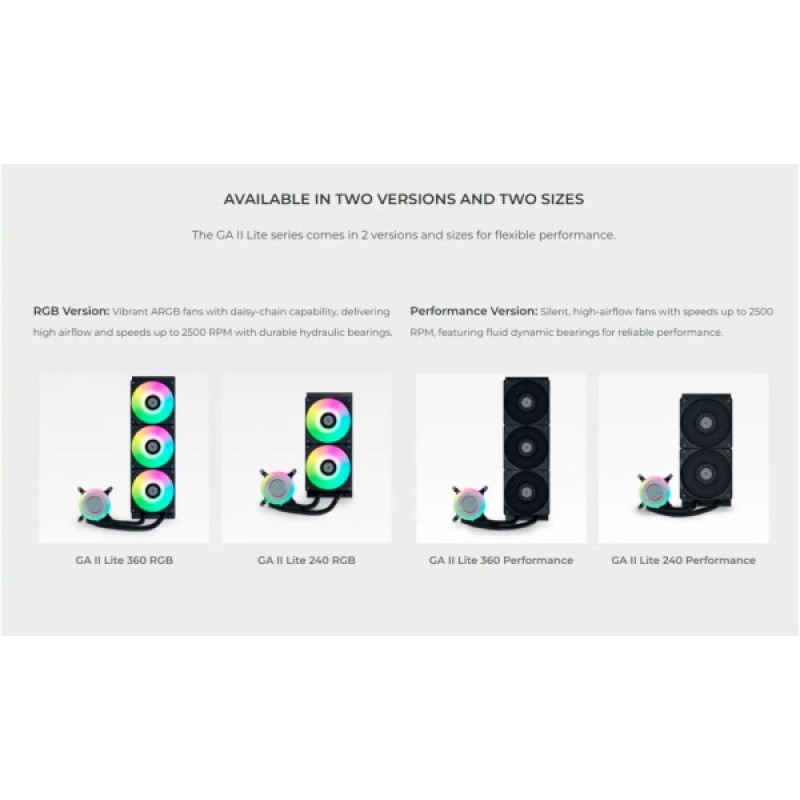 Система рідинного охолодження Lian Li GA II Lite 360R, Black (G89.GA2L36RB.00)