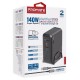 Зарядний пристрій Promate ganport-140w.black