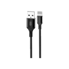 Дата кабель USB 2.0 AM to Lightning 2.0m NB143 Braided Black XO (XO-NB143i2-BK)