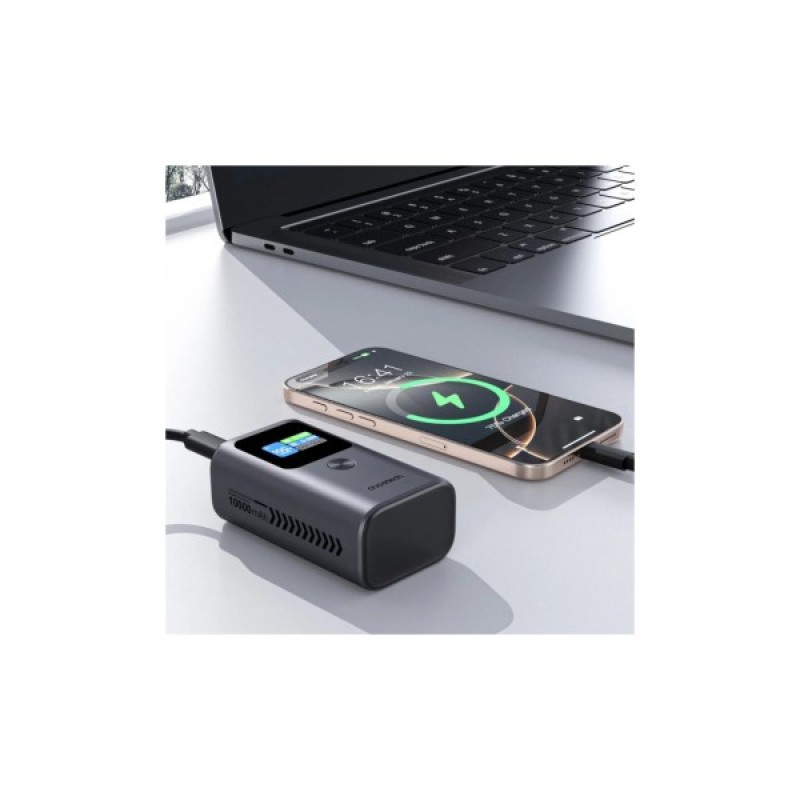 Батарея універсальна Choetech 10000mAh 30W, PD, USB-C, USB-A, Color Display Clock, functionsAlarm,Stopwatch,Timer (B701-CCGY)