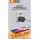 Зарядний пристрій WUW C172 1xUSB-C PD20W + 1xUSB QC3.0 18W White (с172W)