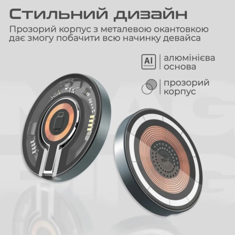 Зарядний пристрій Promate magring