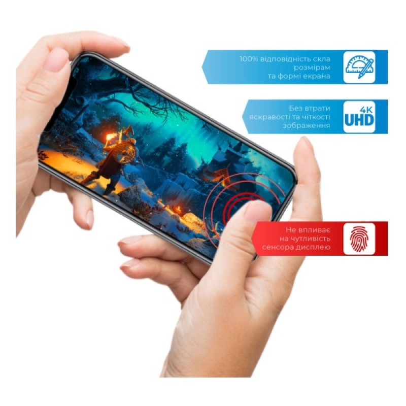 Скло захисне ACCLAB Full Glue MOTO G9 Play (1283126509032)