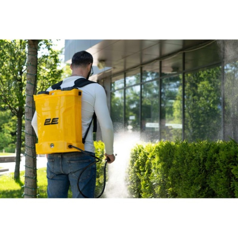 Обприскувач 2E AquaSpray 18LR 18л, 12В, 1х8Ah, 4.5бар, 2.9л/хв, 5кг, вольтметр (2E-18LBS)