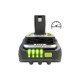 Акумулятор до електроінструменту Ryobi ONE+ RB1820C 18V, 2Ah, 0.4кг (unpacked) (5133005052UNP)