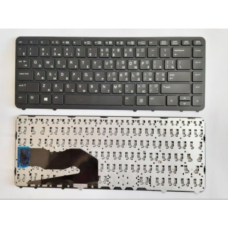 Клавіатура ноутбука HP EliteBook 840 G1/G2, 850 G1/G2 черная с черной UA (A46123)
