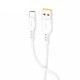 Дата кабель USB 2.0 AM to USB-C 1.0m 2.4A silicone white Denmen (DM-D06T-WH)