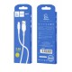 Дата кабель USB 2.0 AM to USB-C 1.0m 2.4A silicone white Denmen (DM-D06T-WH)