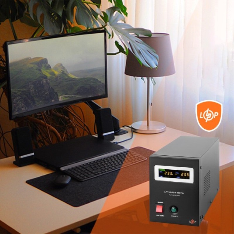 Пристрій безперебійного живлення LogicPower LPY- B - PSW-500VA+, 5А/10А (4149)