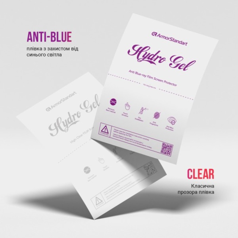 Плівка захисна Armorstandart Kit Clear + Anti-Blue Apple iPhone 15 Pro (ARM80679)