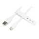 Дата кабель USB 2.0 AM to Type-C 1.0m 60W white Digitus (AK-300340-010-W)