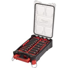 Набір головок Milwaukee ударних 1/2" SHOCKWAVE 16 шт. з органайзером PACKOUT (4932480943)