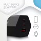 Зарядний пристрій Canyon HEXAGON 65 GaN 65W 2xPD 1xQC EU Black (CND-CHAHEX65B)