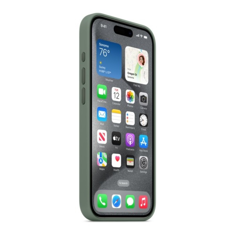 Чохол до мобільного телефона Apple iPhone 15 Pro Silicone Case with MagSafe Cypress (MT1J3ZM/A)